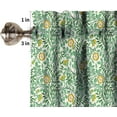thumbnail image 4 of Floral Plant Window Valance,Vintage Foliage Floral Print Home Kitchen Cafe Rod Pocket Curtains Valance, 4 of 5
