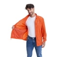 thumbnail image 4 of Clothin Mens Lightweight Thin Windbreaker Packable Jacket Water Resistant Dragon fire S, 4 of 6
