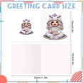 thumbnail image 2 of 6pcs Diamond Painting Kit Greeting Cards, Whimsical Angel Design 5D Handmade Art Birthday Holiday Cards with Envelopes, Christmas Gift, 2 of 7