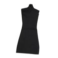 thumbnail image 2 of Vestido ajustado a escala 1/6, minivestido corto con cuello simulado, elegante vestido de verano en miniatura. negro, 2 of 7