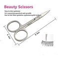 thumbnail image 4 of Juego de 7 pinzas profesionales para cejas, juego de herramientas de extensión de pestañas postizas, pinzas para cejas, pinzas para cejas, pinzas para ojos de acero inoxidable, pinzas para ojos Afortunado Sencillez, 4 of 5