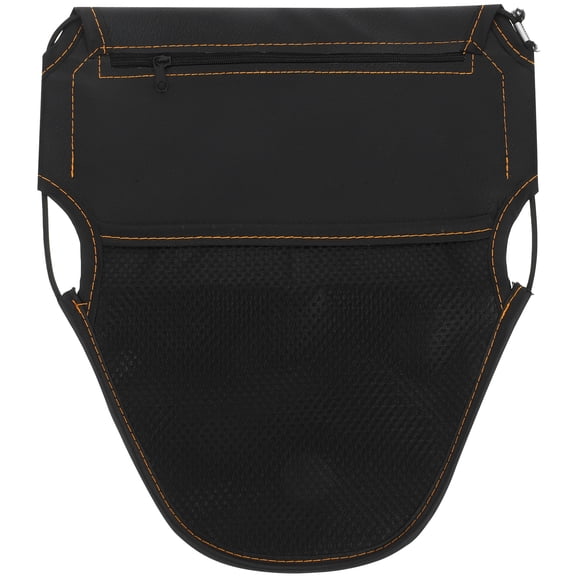 Black Motorcycle Under Seat Storage Bag for Scooter Toolkit Accessories with Durable Artificial