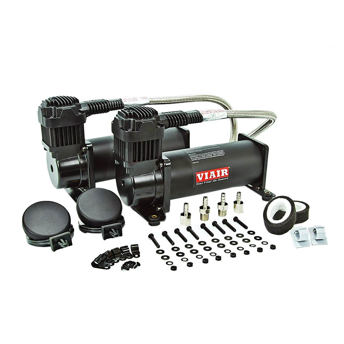 VIAIR 444C Dual Performance Value Pack Air Compressors, Stealth Black (Pair)