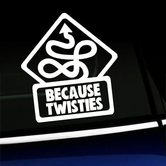 Because Twisties - Vinyl Decal For MINI Cooper - Choose Color - [WHITE]
