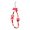 Red, variant on Dainty Half Apple Plastic Keychain With Red Bow Charm Design For Keys Bag Plastic Red One Size Cute Fruit Gift For All Season