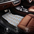 thumbnail image 4 of Uemuo Car Floor Mats - Cute Sloth Pattern Carpet Floor Mats for Cars, Auto Accessories Front & Rear Car Floor Foot Mat Sets of 4 Pieces, 4 of 6