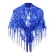 thumbnail image 3 of Chal de mujer con flecos de lentejuelas Yuyangstore nupcial Azul oscuro, 3 of 7