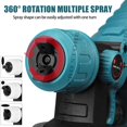 thumbnail image 2 of PlusSpray - Portable Automatic High-Pressure Paint Spray Gun (Cordless) (Greenish Blue), 2 of 4