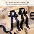 thumbnail image 5 of 2-Pack Satin Sash Belt for Women, Plus Size Silk Feeling Tie Bow Waist Belt, Wedding Bridesmaid Prom Dress Accessory, Hair Wrap, 5 of 7