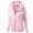 Pink, variant on Winter Jackets For Women Casual Loose Fit Fleece Fuzzy Faux Shearling Zipper Coats Warm Fall Oversized Outwear Pocket Jackets