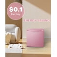 thumbnail image 3 of Upstreman 1.7 Cu ft Mini Fridge with Freezer Single Door Compact Refrigerator, Low Noise, Energy Saving, Adjustable Temperature, Reversible Door, for Home Office Dorm, Pink FR17, 3 of 11