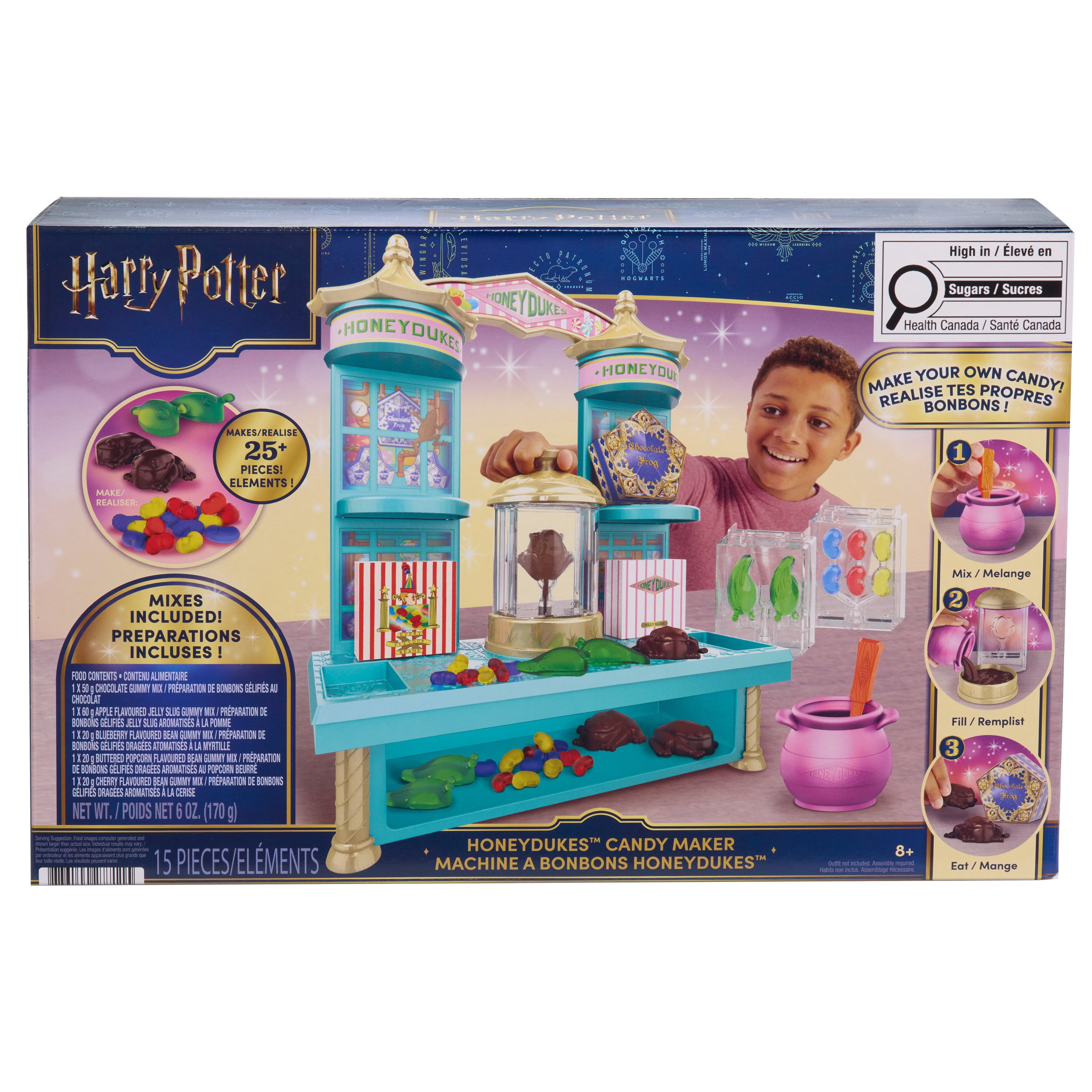Harry Potter Honeydukes™ Candy Maker, Create Chocolate Frogs™, Jelly Slugs, and Bertie Bott’s Every Flavour Beans™, Mixes Included, Candy-Making Activity Set, Ages 8+