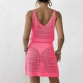 thumbnail image 4 of RUTAYY Swimwear Summer Crochet Hollow Out Knit Beach Bathing Suit Swim Cover Ups Cruise Outfits Vacation Dresses For Women 2025 Summer Swim Wear, 4 of 5