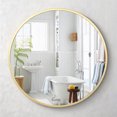 thumbnail image 1 of CazToi Espejo de Baño Redondo de 30 Pulgadas, Espejo Circular de Pared con Marco de Aleación de Aluminio, Espejo de Tocador Moderno, 1 of 10