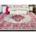 thumbnail image 4 of Nourison Passion Vintage Bordered Ivory/Fuchsia Area Rug, 4 of 15