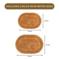 thumbnail image 3 of BNM Non-Slip Washable Bath Rug Set, 20" x 30", 24" x 36", Rust, 3 of 8
