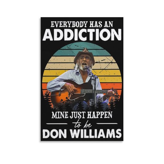 Don Williams Canvas Poster Art Poster Canvas Painting Decor Wall Print Photo Gifts Home Modern Decorative Posters 16x24inch(40x60cm)