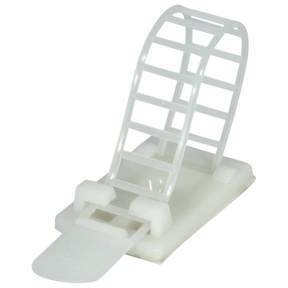 JacobsParts V3 Reusable Adhesive Cable Straps with Optional Screw Mount, Heavy Duty, 25 Pack (White)