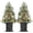 78 Led,semicircle Base-a, variant on Juiluna 3 Ft Pre-Lit Christmas Tree, Artificial Christmas Trees with Base, Xmas Trees with 78 LED Lights, Battery Operated and Timer, Christmas Decoration (Rectangular Light Box, 2PCS)