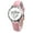 Pink, variant on Women Watch Individual Special Design Faux Leather Band Ideal Wristwatch for Gifts