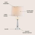thumbnail image 4 of JONATHAN Y Day 24.5" Crystal LED Table Lamp, Clear, JYL2016A, 4 of 7