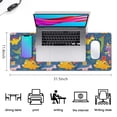 thumbnail image 5 of Long Mouse Pads for Desk,Blue Cartoon Dinosaurs Party Pattern Desk Mats on Top Of Desks, Desk Mouse Pad Extra Large with 3mm Non-Slip Base and Stitched Edge for Gaming,Office,Work,Home 31.5"x11.8", 5 of 6