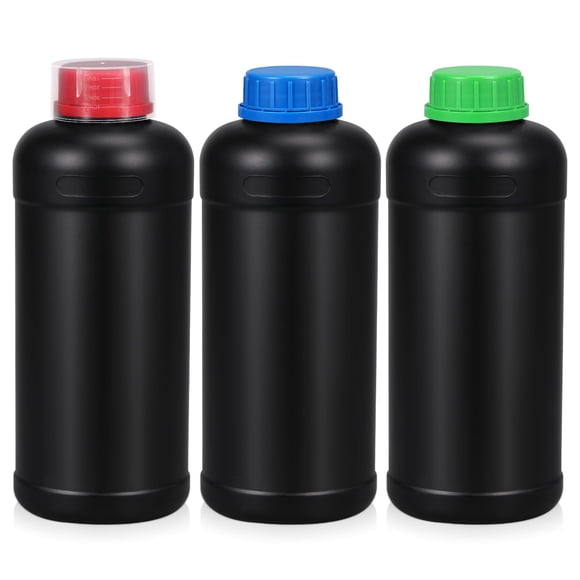 Botellas de almacenamiento de productos químicos ASEVAT 1000 ml HDPE (3 piezas)