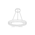 thumbnail image 3 of Luminario Colgante Maxxi Aro Metal Aluminio Acrílico 34w, 3 of 3