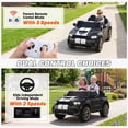 thumbnail image 5 of Dodge Electric Ride on Cars for Kids, 24V Licensed Dodge Durango Powered Ride on Toy with Parent Remote Control, Electric Car Vehicle for Boys 3-6 w/Music Player/LED Light/Safety Belt, Black, 5 of 12