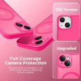 thumbnail image 6 of Magnetic for iPhone 14 Case, [Compatible with MagSafe] [Full Camera Protection] [14FT Drop Protection] Shockproof Protective Slim Translucent Matte Phone Case for iPhone 14, Hot Pink, 6 of 15