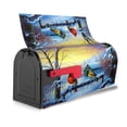 thumbnail image 4 of PHELIKA Winter Snow Cardinals Birds 03 Mailbox Covers Magnetic Mailbox Wraps Post Letter Box Cover Mailwrap Garden Home Decor Standard Size 21"H x 18"W, 4 of 8