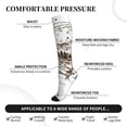 thumbnail image 3 of Lsque Woodland Forest With Deers Pattern Sport Compression Socks for Men & Women 15-20 mmHg Knee High Nurse Pregnant Running Medical and Travel Athletic, 3 of 6