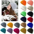 thumbnail image 3 of YooGuoGuo Womens Knitted Cuffed Beanie Hats Soft Warm Winter Thermal Ski Hat Chunky Slouchy Beanies Stocking Skull Caps Gifts, 3 of 3