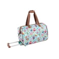thumbnail image 3 of Lily Bloom Luggage Designer Pattern Suitcase Wheeled Duffel Carry On Bag (22in, Owls Always Love You), 3 of 3