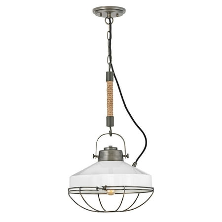 

Hinkley Lighting 34907 Brooklyn 14 Wide Mixed Metal Single Pendant - Bronze