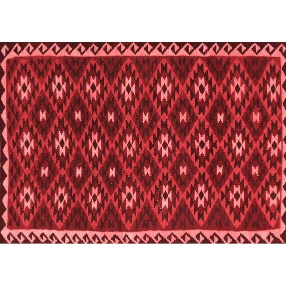 Ahgly Company Indoor Rectangle Persian Red Traditional Area Rugs, 5' x 7'