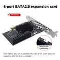 thumbnail image 1 of Mining 6/12/16/20 Ports SATA 6Gb to PCI Express Adapter Controller Expansion Card PCIe to SATA III Converter PCIE Card頇曥灔旃措摐 6 Ports, 1 of 6
