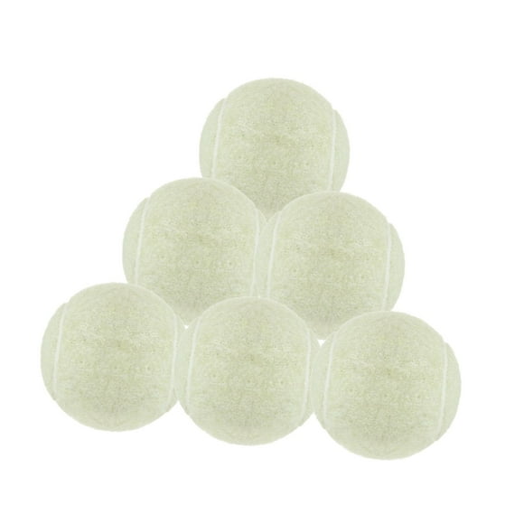 6 piezas de tenis de tenis 64 mm Dia practicando para principiantes bolas de entrenamiento de entrenamiento para entusiastas de juego en interiores al