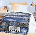 thumbnail image 6 of Dad Birthday Gift Birthday Gifts for Dad from Daughter Son to My Dad Blanket Best Gift for Christmas Fathers Day for Father Super Soft Flannel Throw Blankets for Valentines Day for Bed Couch50x60, 6 of 6