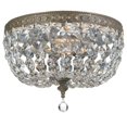 thumbnail image 2 of Traditional 2-light Bronze/ Crystal Flush Mount, 2 of 2
