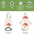 thumbnail image 6 of Fotbe Flat Mushrooms Print Small Dog Sweater Hoodies Pet Grey Hooded Soft Fleece Sweatshirts with Pocket Fall Winter Puppy Cat Sweaters Warm Clothes-Large, 6 of 7