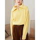 thumbnail image 1 of Suéteres de moda para mujer 2024, suéteres holgados con diseño de cremallera, suéteres casuales de cuello alto sólido, suéter de punto rosa grueso para mujer de invierno, 1 of 5