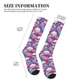 thumbnail image 2 of Lsque white Skull blue flower Pattern Sport Compression Socks for Men & Women 15-20 mmHg Knee High Nurse Pregnant Running Medical and Travel Athletic, 2 of 6