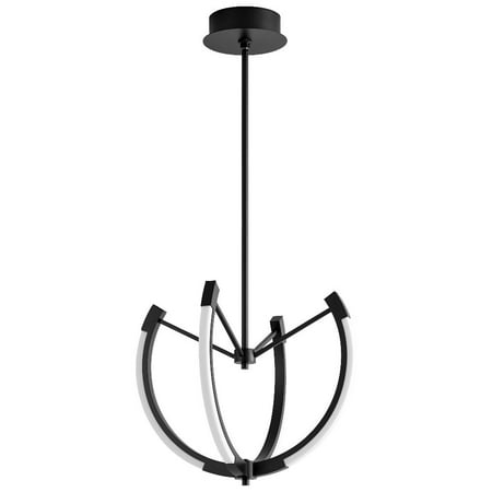 

21 inch 40W 4 Led Chandelier-Black Finish Bailey Street Home 766-Bel-4236187