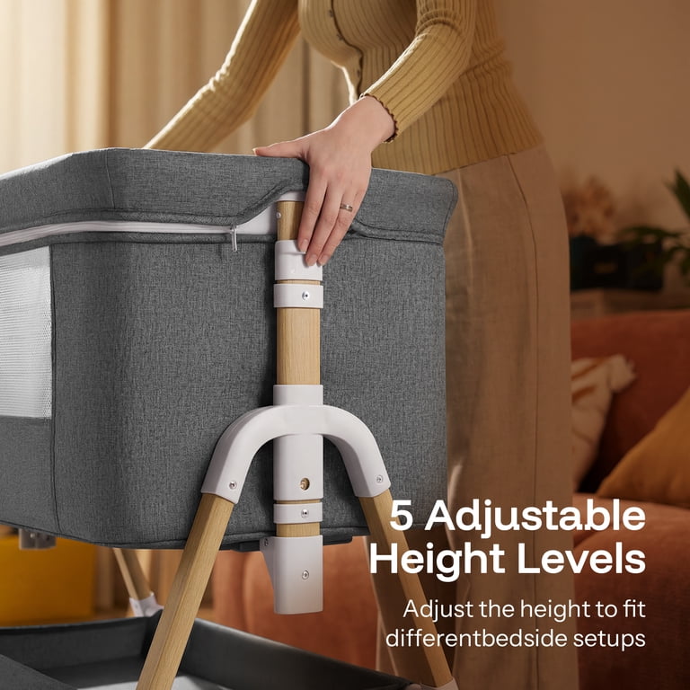 HARPPA 3-in-1 Bassinet Bedside Sleeper, Height Adjustable photo 2