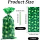 thumbnail image 2 of 100 bolsas de regalo para el Día de San Patricio con forma de trébol de cuatro hojas, de plástico verde irlandés, para celofán, dulces, galletas y lazos verdes., 2 of 6