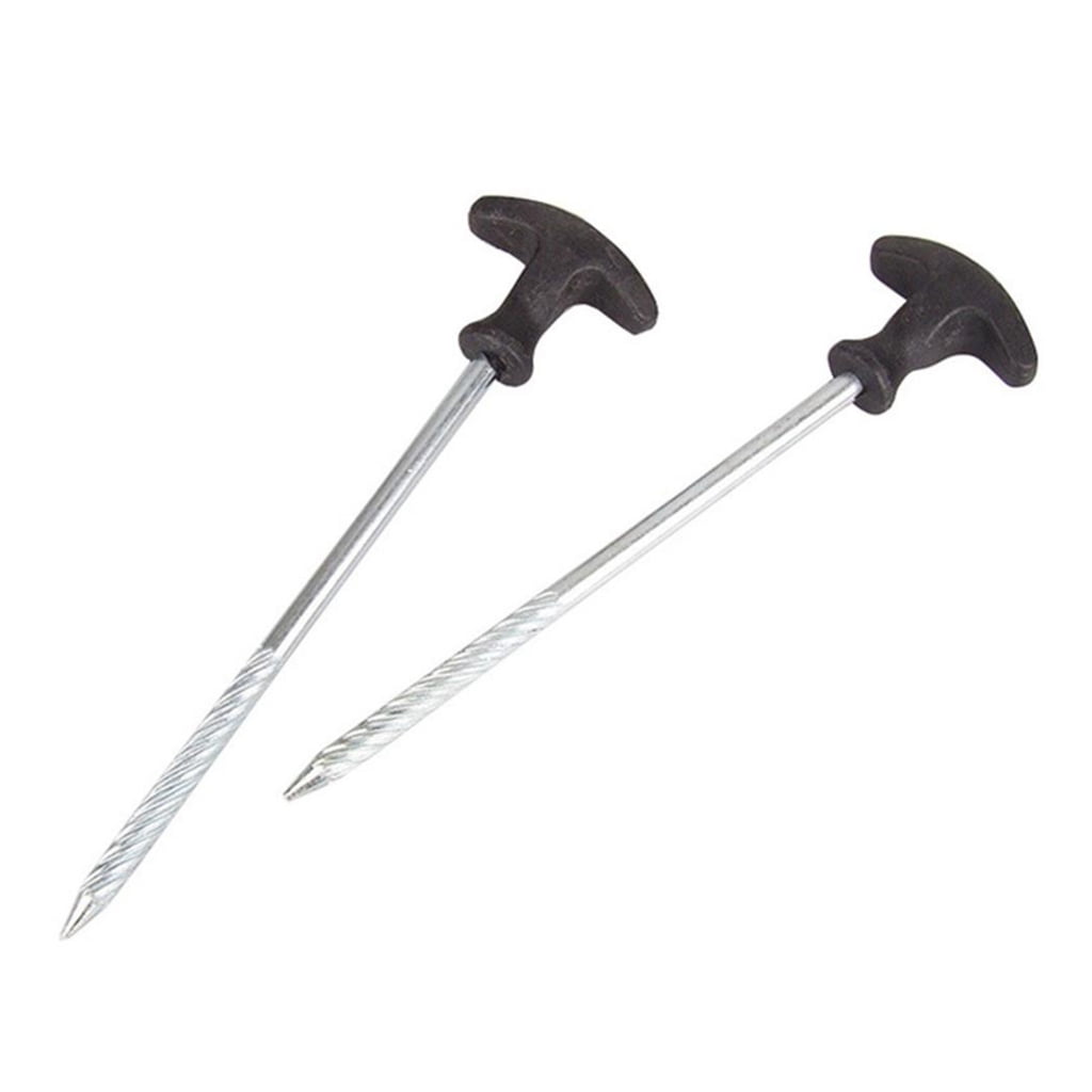 Tizuqe High-performnace Tent Stakes Heavy Duty Tent Nail Camping Stakes Tent Pegs for Pop Up Canopys Ground Garden 10 Pack