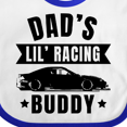 thumbnail image 4 of Inktastic Dads Lil Racing Buddy Boys or Girls Baby Bib, 4 of 4