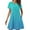 Blue—Clearance, variant on Women's Summer Gradient Mini Dress Casual Short Sleeve Crew Neck T-shirt Dress Fashion Loose Flowy Beach Vacation Sundress with Pockets White L
