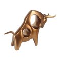 thumbnail image 1 of Bearachild Estatua de decoración, modelo artesanal, escultura de toro Animal, decoración para sala de estar, figurita, gabinete de regalo, Decoración del hogar Oro Mira hacia abajo, 1 of 6